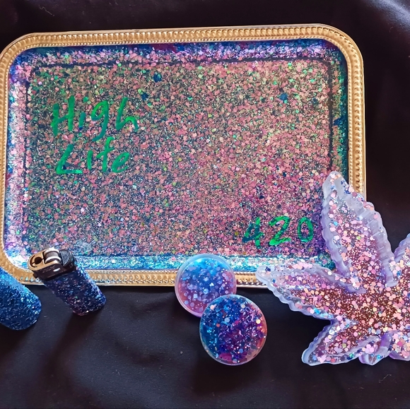 6 piece Rolling Tray Set - Picture 2 of 12